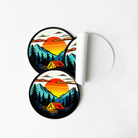 Pegatinas holográficas de vinilo con impresión personalizada, adhesivo impermeable de PVC, diseño de logotipo de empresa, pegatinas troqueladas