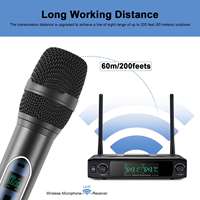 Mikrofon Dinamis Nirkabel UHF Profesional Bekboes SU710 untuk Karaoke, Pidato, dan Gereja