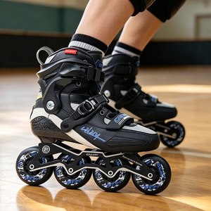 Patins à roulettes en fibre de carbone pour adultes, quatre roues, cadre en aluminium CNC, roulements ABEC, slalom, freestyle, patins à roulettes récréatifs - Product Image 1
