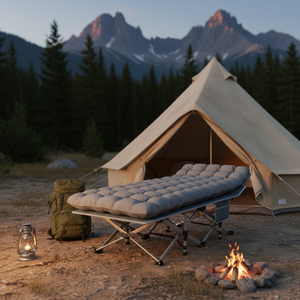 Cama Plegable Moderna para Acampar, Cama Portátil para Exteriores con Colchón Suave, Bolsa <span class=keywords><strong>de</strong></span> Transporte, Uso Hospitalario, Oficina en Casa, Siesta, Playa, Viajes, 500 LBS - Product Image 2