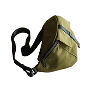 Sac banane unisexe en nylon imperméable avec logo personnalisé, grand format, sac banane, sac de ceinture, sac de poitrine, sac banane, pochette pour téléphone
