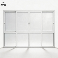 Ventana Corredera de PVC Personalizable para Edificios Residenciales con Aislamiento Acústico y Pantalla Invisible