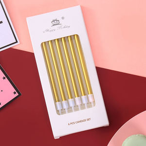 Merri colore dei desideri brillantezza completamente <span class=keywords><strong>raffinato</strong></span> paraffina piccola spirale torta di compleanno candele per la festa di nozze di compleanno - Product Image 2