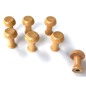 YUESHEN Crochet de penderie personnalisé en <span class=keywords><strong>bois</strong></span> de lotus <span class=keywords><strong>massif</strong></span>, finition naturelle, crochet à vêtements en <span class=keywords><strong>bois</strong></span> DIY, pièces usinées CNC en gros - Product Image 1