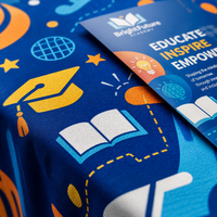 Kit de stand d'exposition : Nappe, Roll-up, Brochures, Drapeaux plume, Autocollant au sol pour Grandes Expositions – Branding Premium