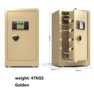 Large Household Steel Safe with Electronic Digital Lock Money Bank <b>Security</b> <b>Box</b> for Home Hotel Storage Fire Resistant Secure - Product Image 2