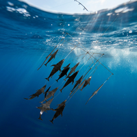 Kit de leurres de pêche en acier inoxydable de 36 pouces, robuste, pour gros gibier, pour la pêche au trolling en haute mer du thon, du marlin et du voilier