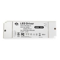Controlador LED de Voltaje Constante No Regulable de 80W, 12V CC, ETL PF>0.6, Venta de Fábrica
