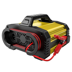 เครื่องชาร์จแบตเตอรี่รถยนต์แบบพกพา 12-24V ใช้ได้กับทุกยี่ห้อ แบบแฮนด์ฟรี 8A 20A 25A สำหรับแบตเตอรี่ Lifepo4 และตะกั่วกรด พร้อมฟังก์ชั่นสตาร์ทเครื่องยนต์ - Product Image 4