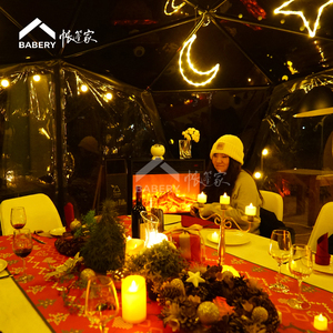 Mùa đông vườn mái vòm lều với hệ thống sưởi ấm thiết kế hiện đại tùy chỉnh vải/PVC cho các nhà hàng khách sạn & quán cà phê - Product Image 4