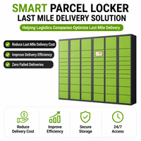 Casier à colis électronique intelligent avec compartiments multi-tailles, écran tactile et conception résistante aux intempéries pour les entreprises de logistique e-commerce