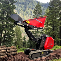 Mini-dumper chenillé chinois, chargeur compact sur chenilles, transporteur de benne, véhicule de chantier
