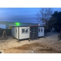 Maison conteneur modulaire extensible galvanisée résistante aux intempéries pour l'habitation du personnel en camp de terrain et les projets