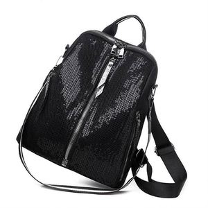 Sac à dos scolaire de luxe pour adolescentes, avec paillettes et sequins, modèle 2023, échantillon gratuit - Product Image 2