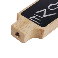 Meilleures ventes YSBARS – Poignée de robinet de bière en bois réutilisable et écologique avec surface tableau noir – Style amusant pour promotion de marque – Accessoires de bar