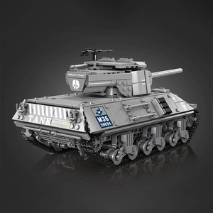 Moule King 20034 1057PCS <span class=keywords><strong>Militaire</strong></span> Série M36 Jackson Tank Destroyer Building Block Modèle Technique Jouet Éducatif Festival Cadeau - Product Image 4