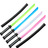 Sabre Laser Samouraï Épée Multi Couleur Flash Épée Petit Garçon Fille En Gros Led Clignotant Épée pour Fête Cosplay