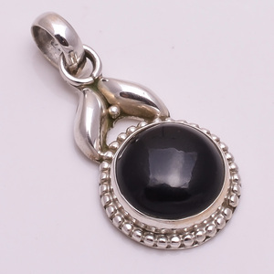 Pendentif en argent sterling 925 avec pierres précieuses personnalisées, bijoux en argent avec pierres précieuses naturelles BlueZade, exportateur de bijoux en pierres précieuses en argent fait à la main - Product Image 2