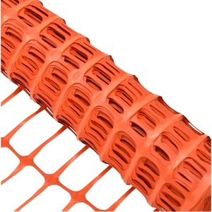 1x50mオレンジメッシュオレンジ警告安全バリアネットプラスチックネット56gGSM 100G/SM建設 - Product Image 1