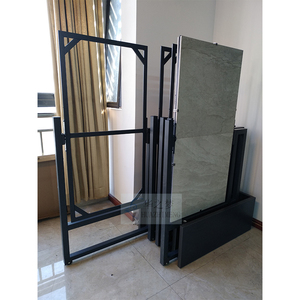 Luxury Modern 360 <strong>Rotate</strong> Ceramic Tile <strong>Display</strong> Rack 24x48 Tile Sliding Metal <strong>Display</strong> Stand <strong>System</strong> for Showroom - Product Image 5