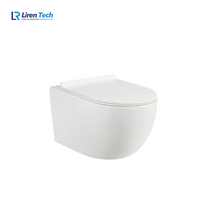 Vente en gros <span class=keywords><strong>WC</strong></span> suspendus en céramique ensembles de toilettes siphoniques structure flottante suspendue monobloc pour la salle de bain - Product Image 4