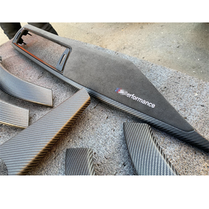 Juego de Molduras Interiores <span class=keywords><strong>M</strong></span> Performance de Fibra de Carbono y Alcántara para Salpicadero para BMW Serie 3 F30 F31 F32 F34 F36 F80 F82 <span class=keywords><strong>M</strong></span> con Volante a la Izquierda (LHD) - Product Image 2