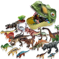 Jouets de dinosaures pour enfants, petit garçon, grand Tyrannosaurus Rex, Triceratops, ensemble en caoutchouc souple, modèle d'animal de simulation du monde, figurine