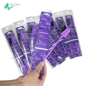 Bonnets de <span class=keywords><strong>cheveux</strong></span> réversibles en <span class=keywords><strong>satin</strong></span> de soie avec logo personnalisé et emballage individuel 3 en 1 Brosse de contrôle des bords avec emballage personnalisé - Product Image 3