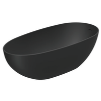 SUMI Autoportant Mat Rond Ovale Baignoire Baignoires 2025 Nouveau Solide Acrylique Moderne Appartement Surface Résine 5 Ans Couleur Blanche