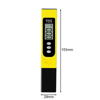 Testeur de qualité de l'eau portable 2 en 1 avec mesure de la température, stylo testeur de qualité de l'eau IPX5 pour l'eau potable, l'aquarium, la piscine