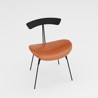 Chaise de salle à manger et de salon moderne à accoudoirs, avec pieds noirs, pour restaurant et loisirs, prix usine
