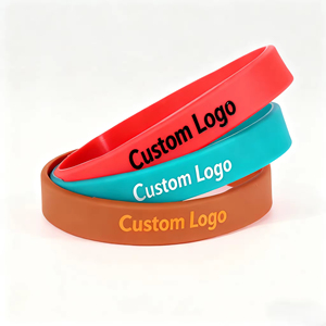 Bracelets en caoutchouc avec logo en relief coloré pour les événements caritatifs, bracelets en silicone - Product Image 1
