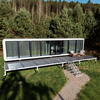 Maison préfabriquée mobile portable, petite, modulaire, en forme de cabane, de conteneur, d'hôtel, de villa, de bureau pour camping, complexe hôtelier