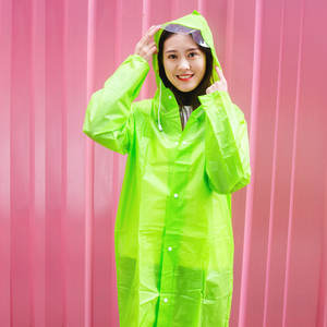 Imperméable <span class=keywords><strong>de</strong></span> chasse réutilisable pour femmes avec housse <span class=keywords><strong>de</strong></span> sac à dos, en plastique EVA écologique pour adultes - Utilisation en voyage et en plein air - Product Image 5