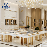 Agencement Intérieur Complet de Bijouterie Personnalisée : Solutions de Mobilier de Présentation de Bijoux avec Éclairage LED de Luxe