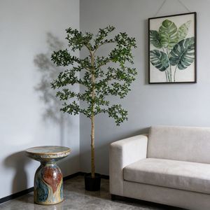 Popular Árbol de Olivo Negro Artificial Desmontable de 7' Shady Lady, Decoración Moderna para el Hogar, Árboles de Olivo Negro Artificiales Altamente Realistas - Product Image 6