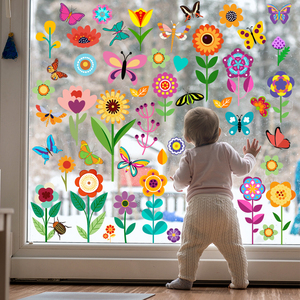 Pegatina Decorativa para el Hogar, Adhesivo Electrostático para Ventanas, Espejo <span class=keywords><strong>de</strong></span> Vidrio Transparente, Impermeable, Ecológico y Removible <span class=keywords><strong>de</strong></span> Alto Rendimiento - Product Image 1