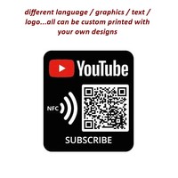 Placa Acrílica NFC 'Síguenos en Instagram', Adhesivo Acrílico NFC 'Síguenos en Tiktok', Placa Acrílica NFC para Redes Sociales