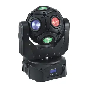 Lampu Panggung Sepak Bola 12 KTV RGB, Lampu Laser Kepala Bergerak Diaktifkan Suara, Lampu Laser Dj Suasana Kilat