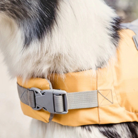 Harnais de sécurité pour chien réglable, rembourré et réfléchissant, avec système de sécurité détachable, imperméable, pour la natation, la navigation de plaisance, la chasse