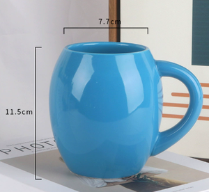 Taza de café de cerámica redonda con opción de logotipo personalizado Ideal para bebidas calientes Oficina Uso en el hogar y regalos - Product Image 1