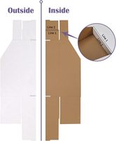 Boîtes de présentation en carton ondulé écologiques personnalisées à ouverture supérieure, avec gaufrage et doublure en éponge, durables, pour livres, pièces, collections et dossiers