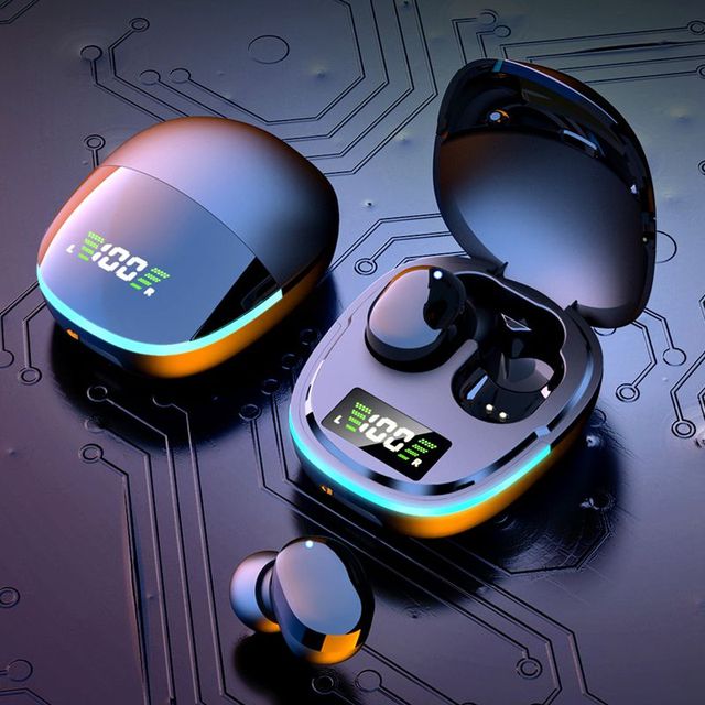 New Game TWS G9S Bt 5.1 Low Latency Digital Display 8D Hi-Fi LED Touch Wireless In-ear Gaming Earbuds