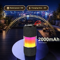Haut-parleur TWS 3D Stéréo Surround RVB Coloré Étanche IPX4 5W pour Extérieur, Maison, Voiture et Diffusion en Direct - Offre Spéciale