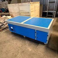 Table de ponçage à aspiration descendante sur mesure, qualité industrielle, avec filtre de nettoyage pulsé OEM, certifiée CE
