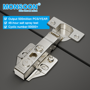 Nhà máy sản xuất bản lề tủ bếp gấp bằng thép không gỉ, đóng êm, mã MS02, tại Trung Quốc - Product Image 1