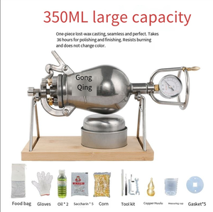 Mini Máquina de Palomitas de Maíz a Gas con Manivela, Nueva, de Acero Inoxidable 304, Estilo Vintage, para Uso Comercial y Catering, Expansor de Granos - Product Image 6