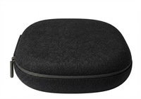 Étui de transport personnalisé en feutre noir pour casque, pochette de rangement portable pour casque sans fil, sac de protection rigide pour voyage