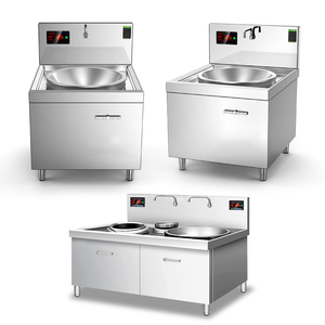 220-380V Single Head High Power 8-30kw Induction Range <b>Wok</b> for Commercial Kitchen Central Canteen Industrial Stove Equipment Hig - Product Image 1