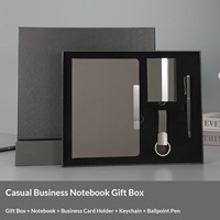 Coffret Cadeau d'Entreprise Personnalisé 2026 avec Logo – Ensemble de Luxe pour Dirigeants : Carnet A5 et Stylo